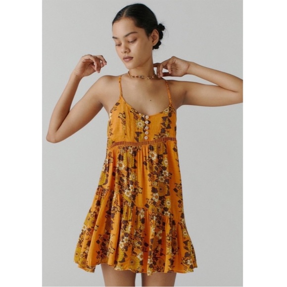 Urban Outfitters Dresses & Skirts - Floral Yellow Sundress